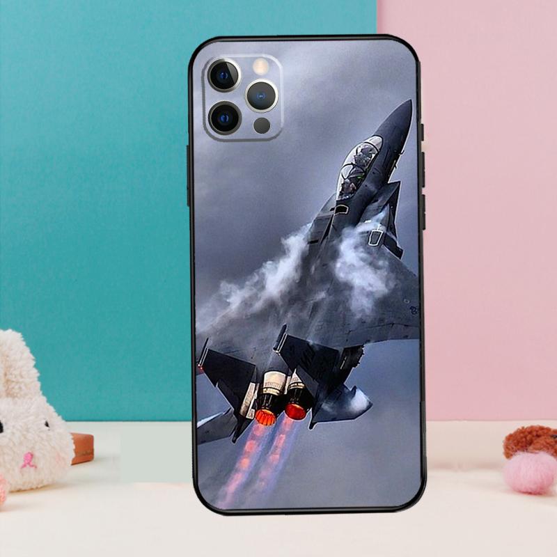 Чехол для телефона с изображением военного самолета и боевого корабля для iPhone 17 Air 16 15 13 12 11 14 Pro Max 12 13 mini 15 16 Plus 16e Cover Coque