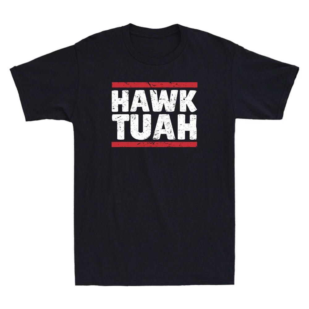 Hawk Tuah Shirt Hawk Tuuh Funny Quote Joke Vintage Men's Short Sleeve T-Shirt