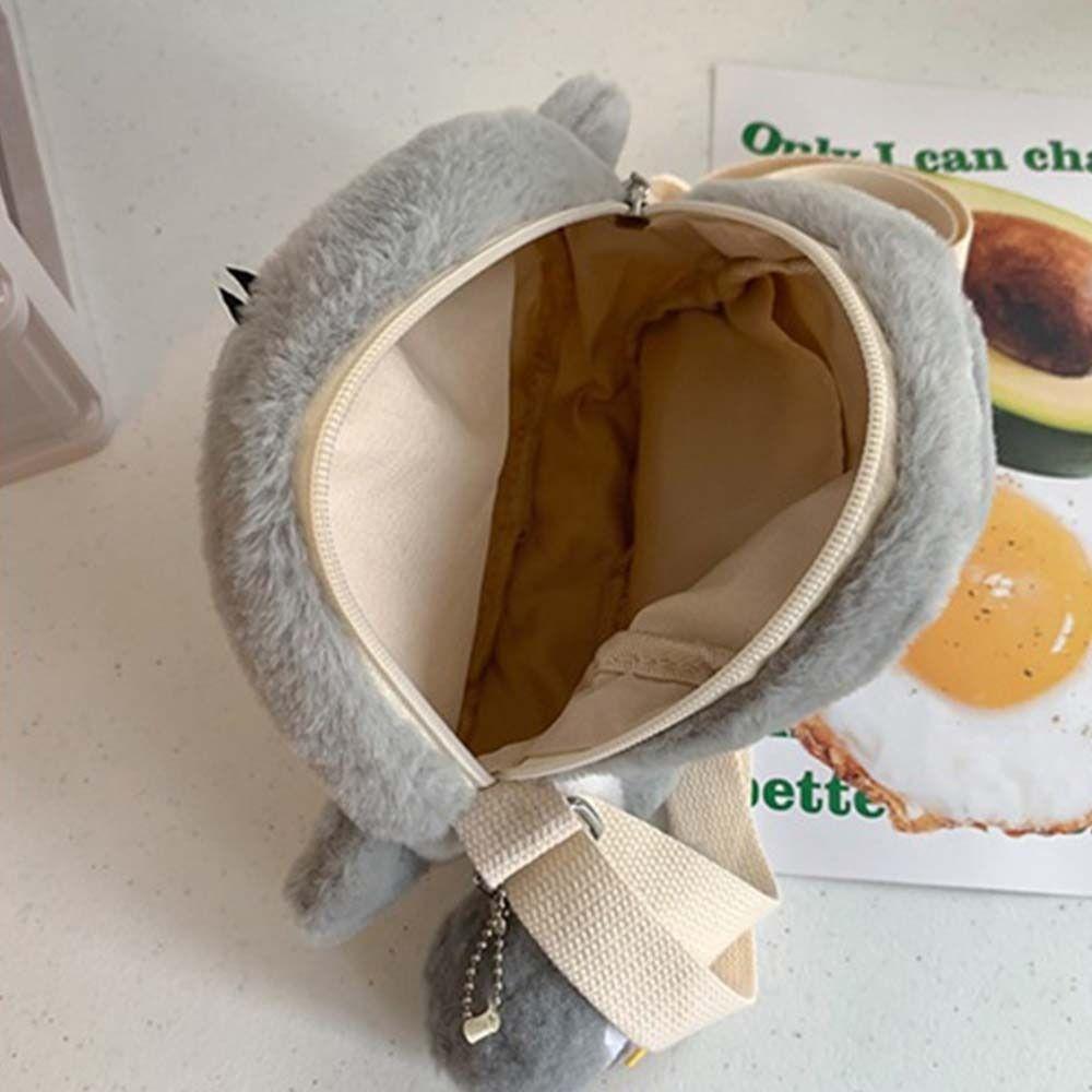 Korean Style Penguin Handbag Doll Funny Messenger Bag Travel Plush Crossbody Bag Outdoor