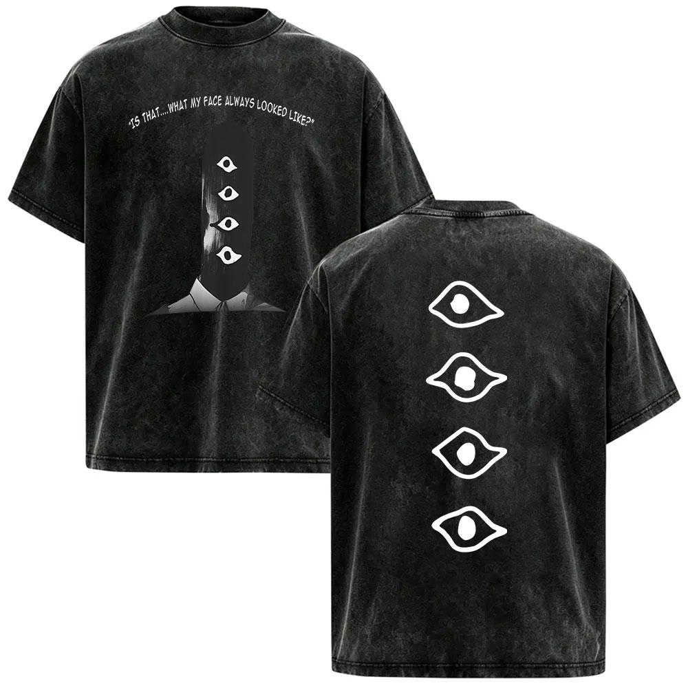 Anime Goodnight Punpun Oyasumi Vintage Washed T Shirts Harajuku Manga Aiko Tanaka Graphic Tshirt Tops Men Women Oversized Tees