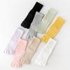 Five-Finger Socks Women'S Spring And Autumn Mid-Tube Socks Cotton Deodorant Sub-Toe Socks Season Boneless Stockings