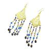 Les Trésors De Lily [L5778] - Boucles Créateur 'Altaï' bleu doré