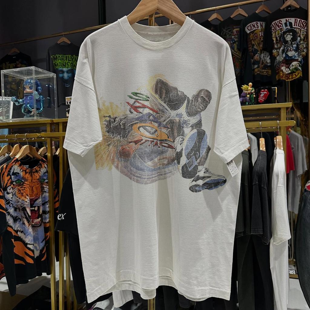 90s Shaq Attaq Rare T-Shirt White S