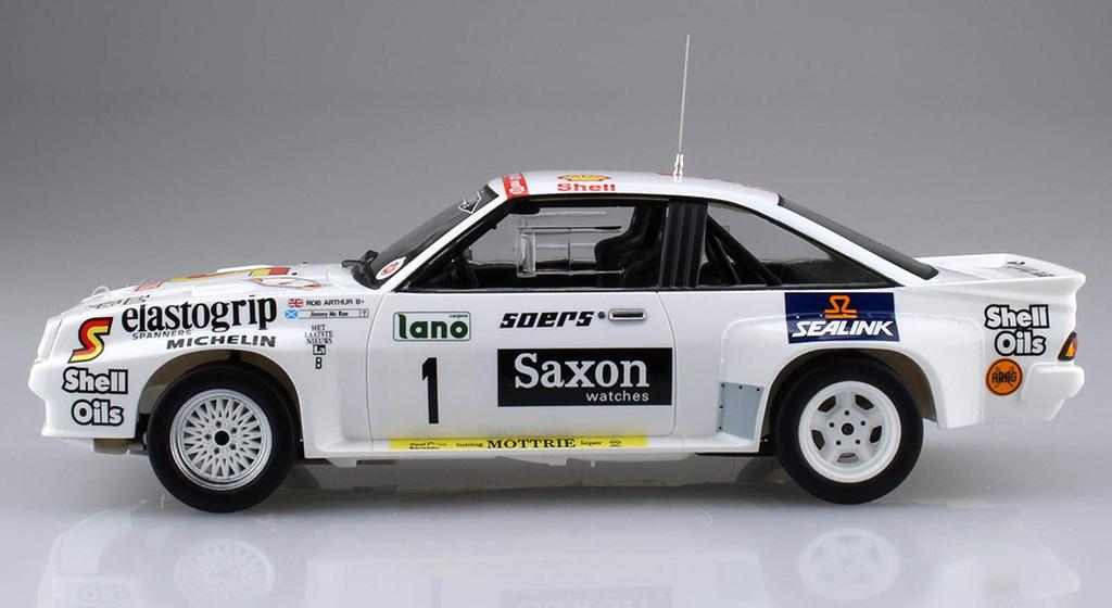 Aoshima Bunka Kyozaisha Skynet Bell Kit Series Opel Manta 400 Jimmy McRae 24 Uren van Ieper Пластиковая модель 1/24 № 9 GR.B