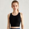 Shockproof Breathable Back Fitness Top With Bra Pads Sports Underwear For Women