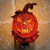Indoor Decorations Ghost Flickering Nightlight Halloween Lighting Plug In Night Light LED Faux Fire Ghost Lamp