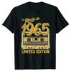 2025 Funny 60th Tee Vintage Legends Born In 1965 60 Years Old Party T Shirts Summer Cotton Birthday Gift Idea T-shirt Women Men