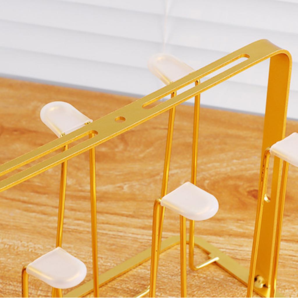 Модные Дизайны Стеклянный Держатель для Чашек с Дренажем Функциональный для Организации Дома, Кухни и Столовой