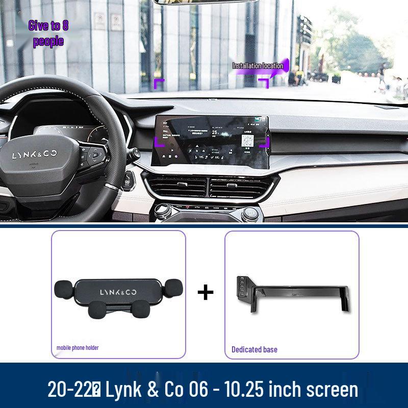 Автомобильный держатель телефона Lynk & Co 06 (Модели 2020-2024 гг.) - Фиксированный кронштейн для экрана