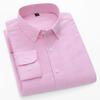Новые высококачественные хлопковые мужские рубашки в стиле business casual на пуговицах с лацканами и длинными рукавами, дышащие, с карманом, оксфордские в клетку, рабочие