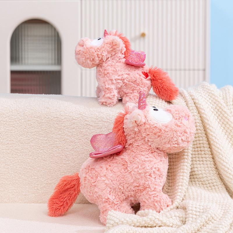 Pink Unicorn Plush Toy Pillow 18/28CM Cute Sleeping Stuffed Doll Animal Horse Soothing Birthday Creative Gift