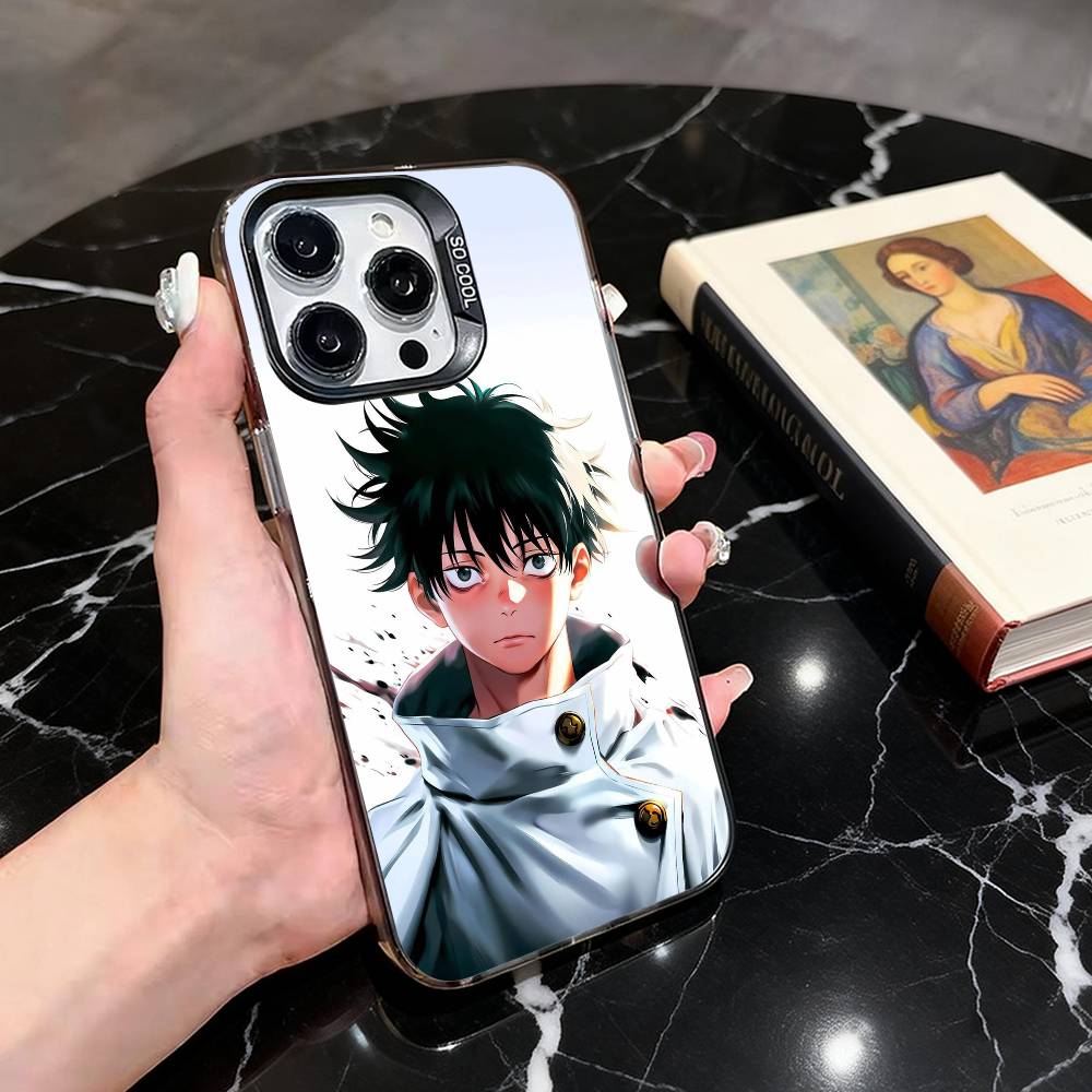 J-Jujut-su K-Kaisen O-Okkotsu Yuta-OY Чехол для телефона Для iPhone 17,16,15,14,13,12,11 Plus,Pro,Красочный Серебряный Чехол для телефона Funda Cover