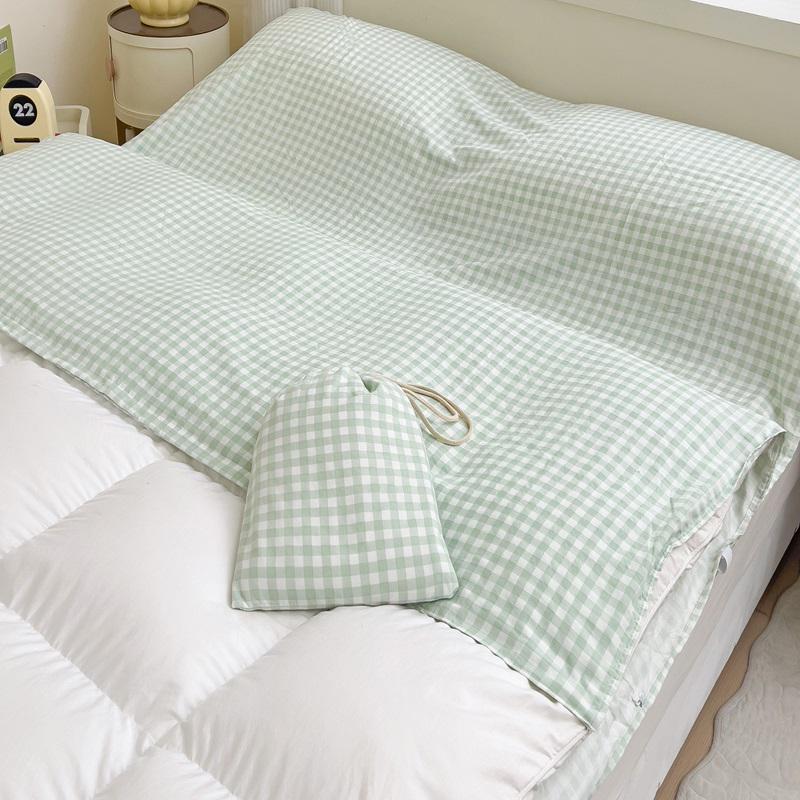 Портативный набор: спальный мешок и пододеяльник для путешествий: Защита от грязи, Всё в одном, Четыре предмета для проживания в отеле.