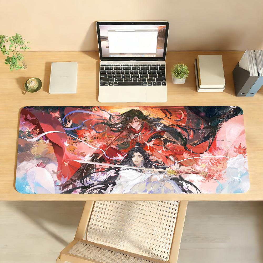 Anime H-Heaven Official's Blessing Mouse Pad Anti Slip Rubber Edge Locked Thickened Laptop Gaming Desk Mat