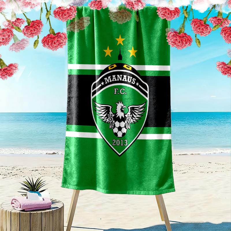 Manaus FC Print Beach Towel, Large Soft Quick Dry Towel for Beach Camping Swimming