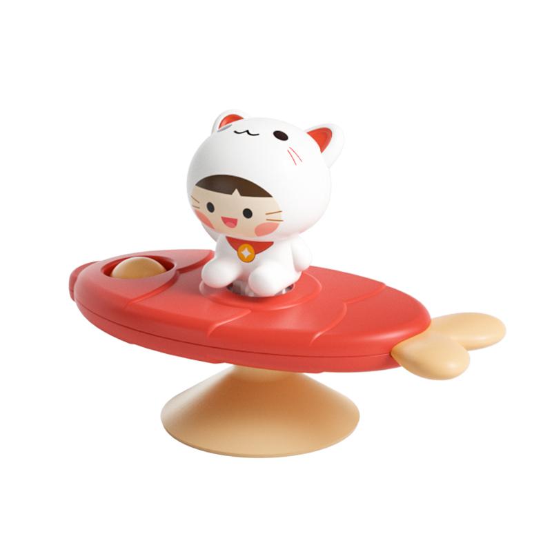 Suction Cup Spinner Baby Toy for 1 2 3 Year Boys Girls Hand Fidget Spinner Sensory Toys Stress Relief Baby Games Rotating Rattle