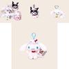 Cinnamoroll Kuromi Character Plush Keychain With Heartshaped Cherry Blossom Hello Kitty For School Bag Gift