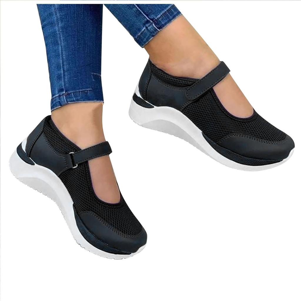 Мягкие кожаные бабушкины туфли с круглой головкой и неглубоким носком, женская обувь