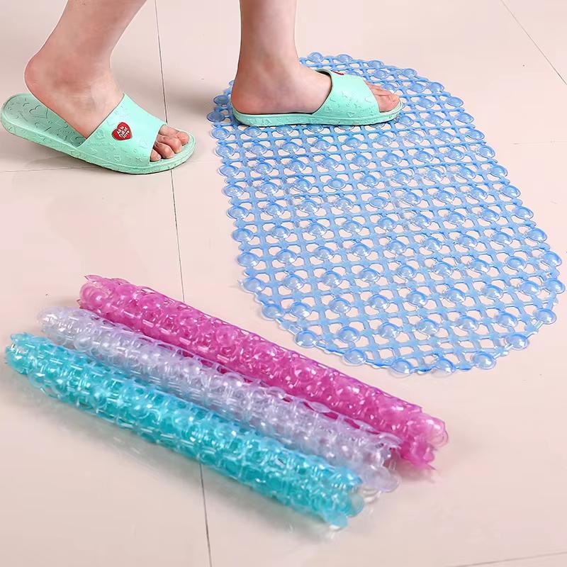 Household Non-Slip Mat Pvc Bathroom Mat With Massage Suction Cup Carpet Supplies