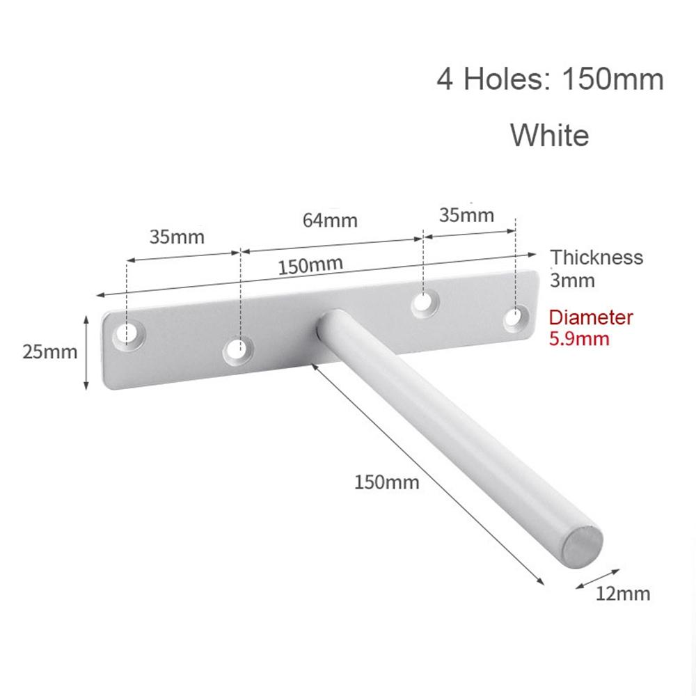 Screw Mounting Plate Floating Hidden Wall Shelves Supports Metal Brackets Shelf Bracket Concealed