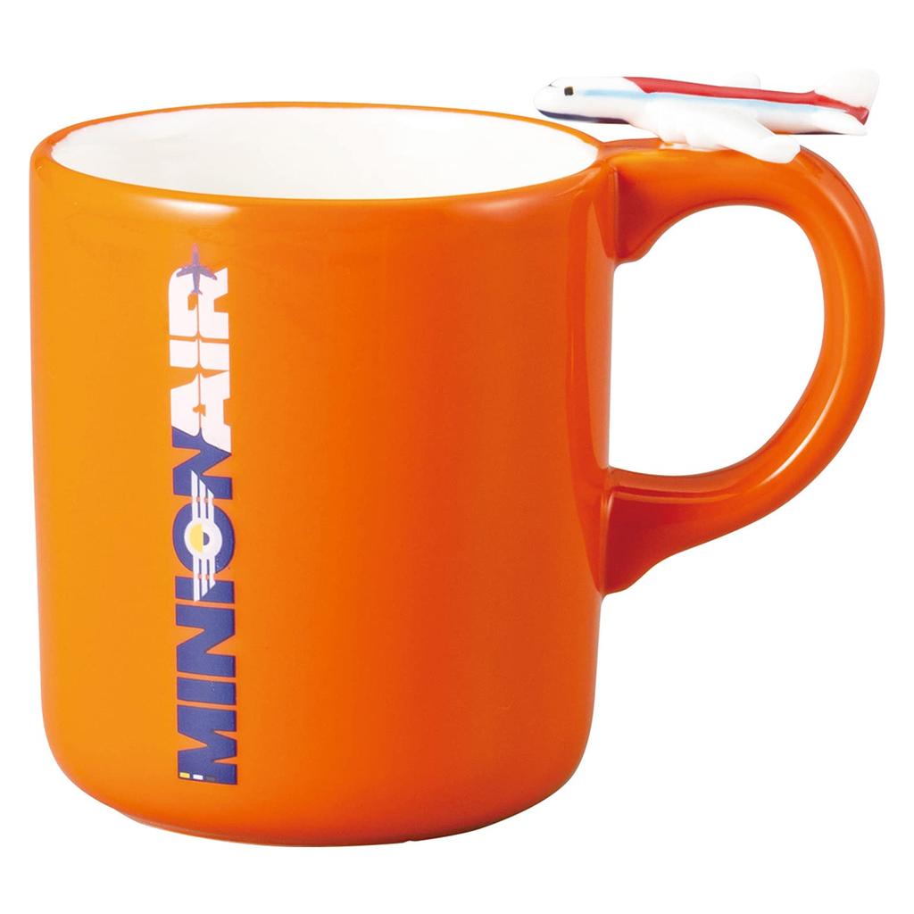 Sun Art Figure Airplane Orange "Minions" Mug, Approx. 260ml, Design, (san3498)