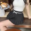 Женские плиссированные мини-юбки, летние модные бинты с бантом, трапециевидные юбки Y2K, повседневная уличная одежда с высокой талией, женские юбки Jk, новинка