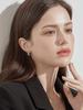 Серьги Geigerjewelry с зелеными багетными камнями Gisvee113 (Булавка из серебра 925 пробы)