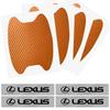Interior Stickers 8Pcs Car Door Sticker Auto Handle Anti Scratch Protection Film Car Styling For Lexus IS250 Ct200h ES300h RX350RJ6 