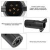12V 7Pin To 6Pin N&S Trailer Socket Adapter Plug Converter Connector for Trailer Caravan