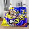 3D мультяшная игра Splatoon С принтом одеяло Фланелевое Теплые одеяла Мягкое и удобное одеяло постельное белье покрывало на кровать Подарок на день рождения