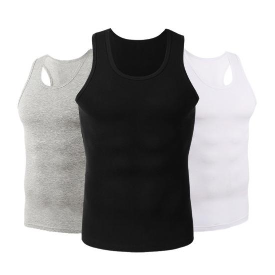 2 шт. Мужская майка с круглым вырезом, без рукавов, однотонная, майка для мышц, для тренажерного зала, бодибилдинга, бега, спортивная одежда, летняя одежда
