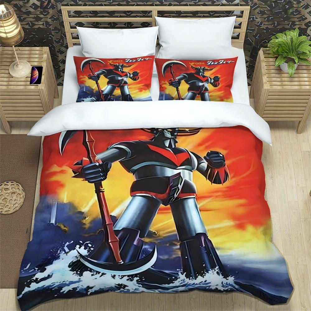 Ufo Robo Grendizer Goldorak Bedding Collections Exquisite Bed Supplies Set Duvet Cover Comforter Set Bedding Set Luxury Birthday Gift
