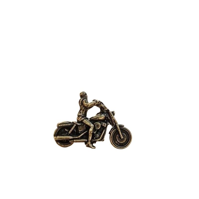 1/2/3/4/5Pcs Vintage Zinc Alloy Motorcycle Rider Figurine Fine Detailing Antique Finish Home Desk Decor Biker Enthusiast Gifts