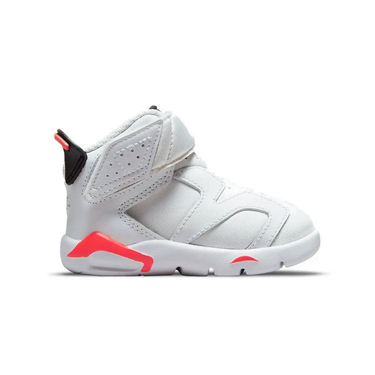 Детские кроссовки Air Jordan 6 Retro Little Flex TD Infrared White Infrared-23 Black CT4417-101