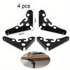 4pcs Triangle Shelf Bracket Bench Table Support Wall Mounted Heavy Duty Solid Bracket Triangle Bracket 90 Degree with ScrewsTwo Ways of Using