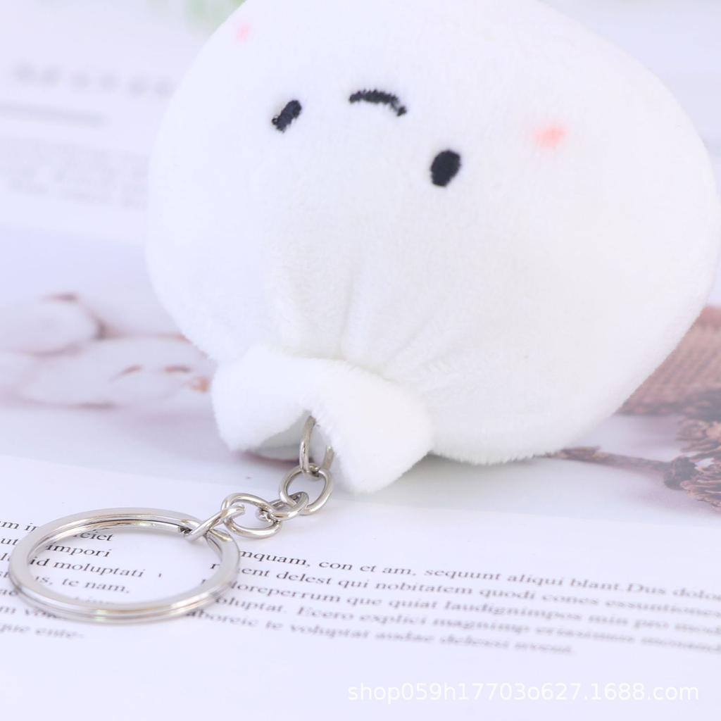 Креативный и милый паровой кулон в виде пуговицы в виде булочки для девочки, пара, школьный рюкзак, украшение, плюшевая кукла