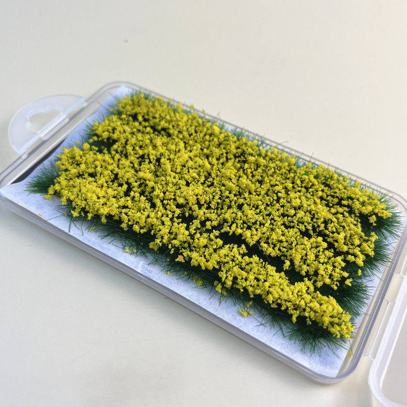4Pcs 8Mm Miniature Grass Tufts Model Railway Scenery Material Artificial Farm Crop For Garden Landscape Diorama