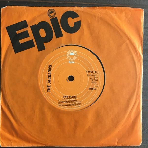 7-дюймовая пластинка JACKSONS - Goin' Places SEPC5732 Epic 1977 UK Soul/Funk Б/у