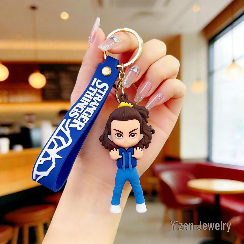 Силиконовый брелок Stranger Things 2026: Милый кулон на сумку и аксессуар для автомобиля