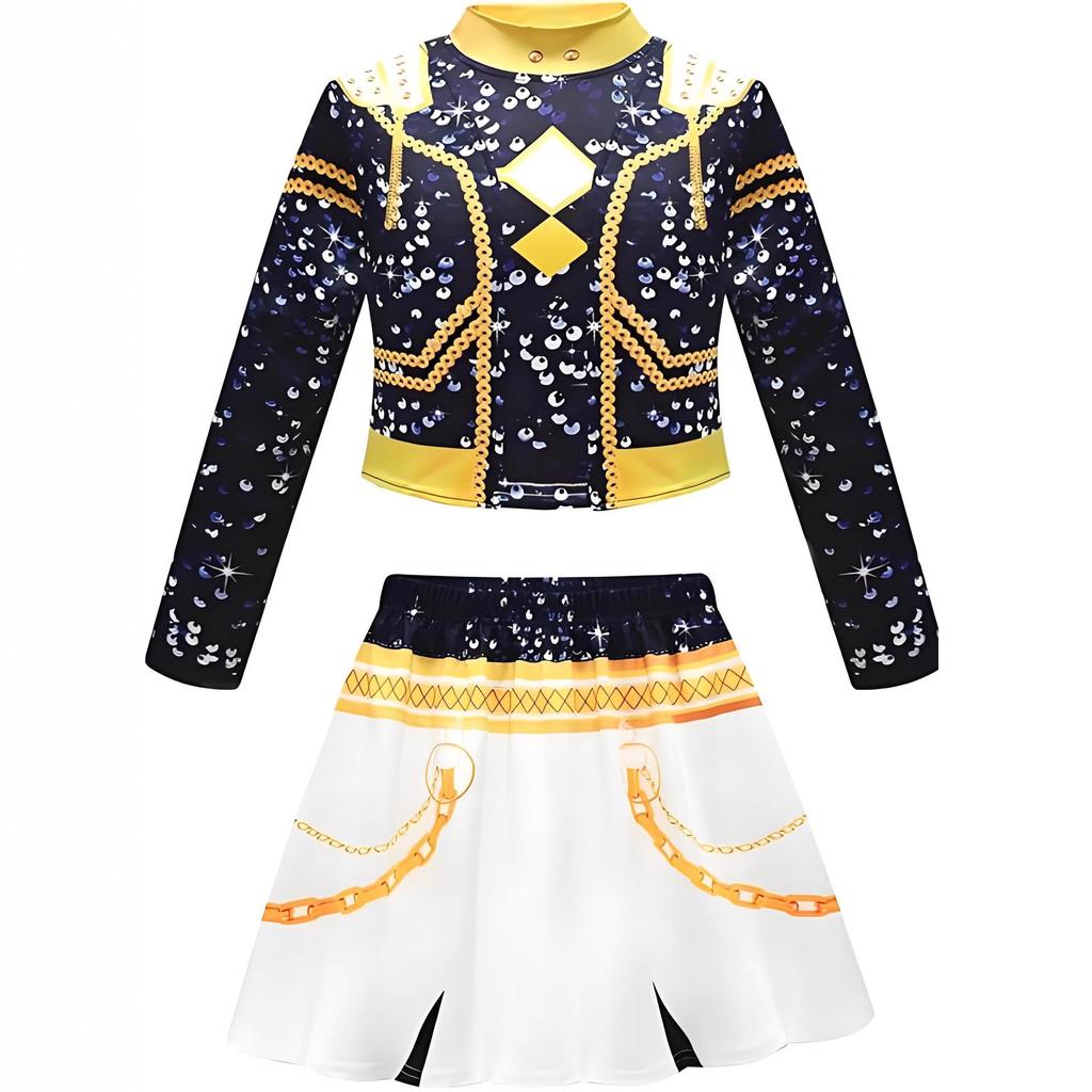 Комплект костюма Золотой Хантрикс Руми Зои Мира Косплей Принт Сценическая одежда Наряд для вечеринки Костюм Лоракса Магазин костюмов на Хэллоуин Рядом со мной