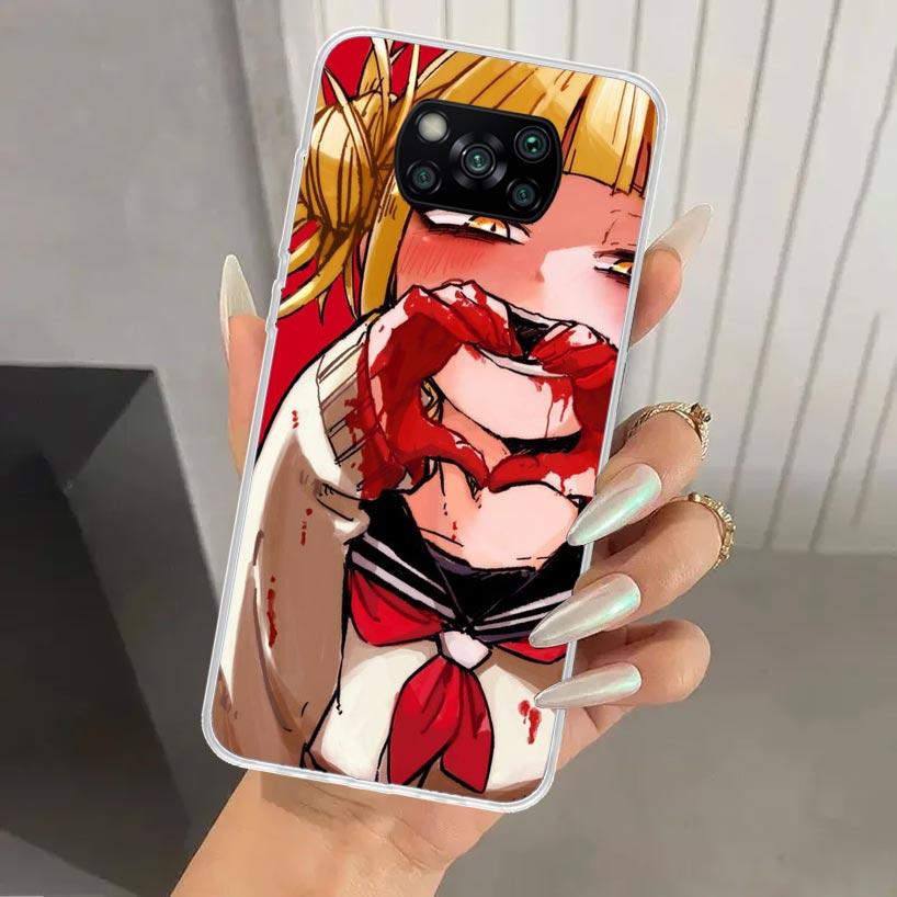 Himiko Toga Waifu Аниме MHA Чехол для телефона для Xiaomi Poco X5 X6 X7 Pro F7 Ultra M7 Redmi 15 15C 13 13C 12 12C 10 10A 10C 9 9A 9C 9T