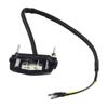12V License Plate Light ABS Plastic Accessories Black Housing