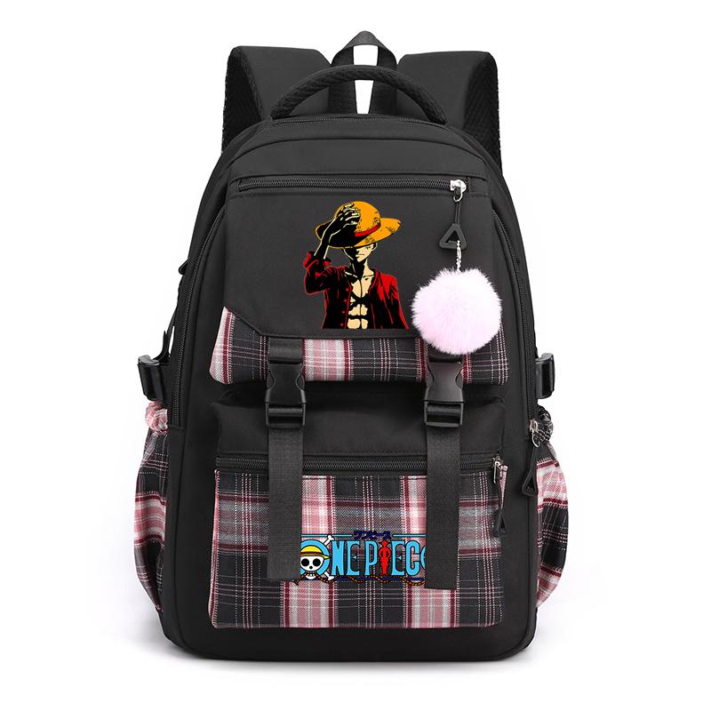 Аниме One Piece Printed College Bag Bag Document Bag Teen Back To School Холщовый рюкзак для девочек и мальчиков, студенческая сумка для ноутбука, мужская и женская дорожная сумка, рюкзак