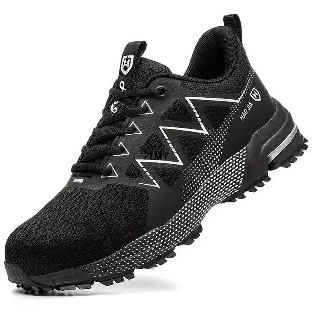 Anti-stab Safety Shoes Men Steel Toe Shoes Puncture Proof Breathable Work Safety Boots Man Construction Work Shoes Male Sneakers