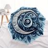 1pc Moon Swirls Automatic Open/Close Umbrella, Portable Folding Umbrella for Travel, Themed Events, It is suitable as a gift for various festivals, Ou