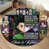 Ковер с круглым ворсом Hunter X Hunter Ковер для гостиной, спальни, дивана, игровой комнаты Декор Нескользящий коврик для пола