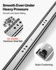 VEVOR Heavy Duty Drawer Slides, 70 cm 120.2 kg Load Side Mount Rails, for Cabinets, Kitchen, Workbench, RV, 3-Fold Full Extension Ball Bearing Rails