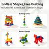 Colorful Hexagon Building Blocks Interlocking Structure Construction Toy  Parent Child Play
