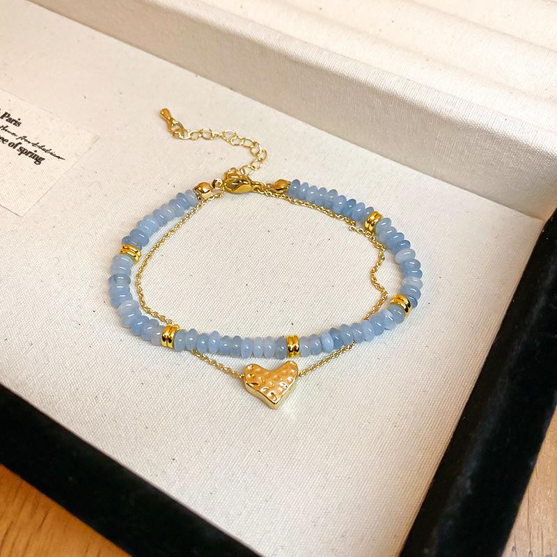 Женский роскошный браслет из натурального камня с бусинами, лидер продаж 2024 года - этнический китайский стиль