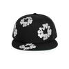 European and American Unisex INS Embroidered Kapok Flower Pattern Duckbill Hat Trendy Versatile Hat